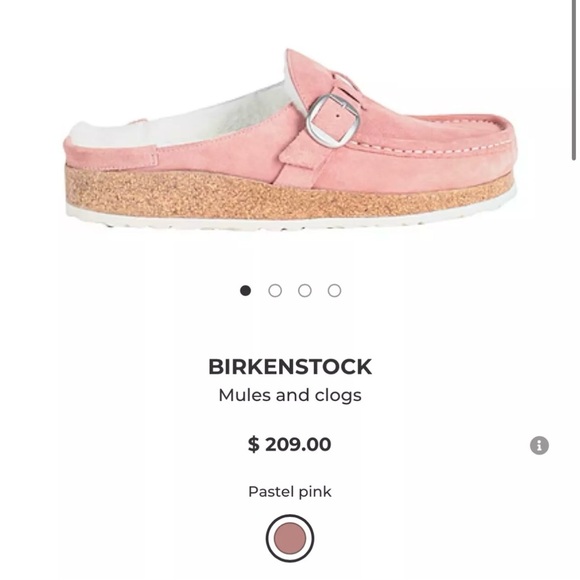 Birkenstock Buckley Shearling Suede Leather Slip On Clogs
Pastel Pink - Picture 5 of 10